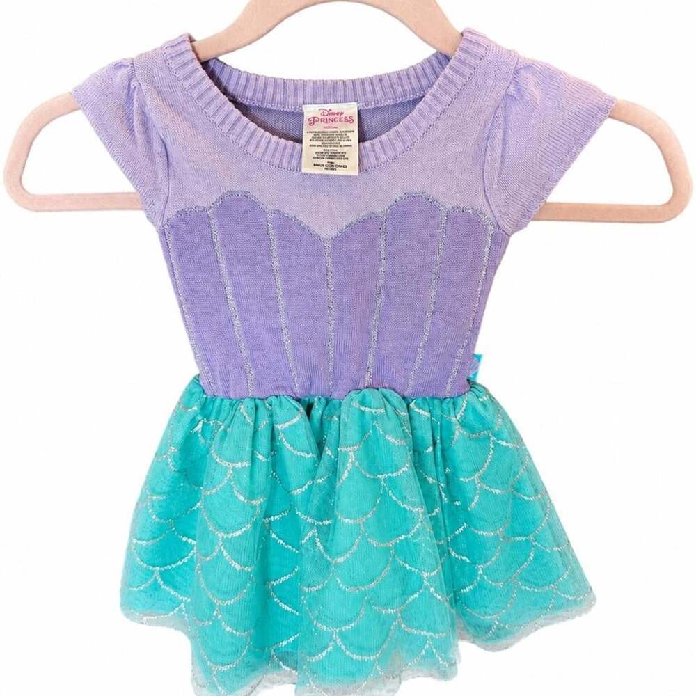 Disney Girls' Blue and Purple Dress